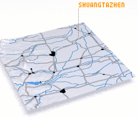 3d view of Shuangtazhen