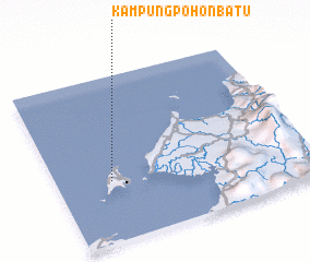 3d view of Kampung Pohon Batu