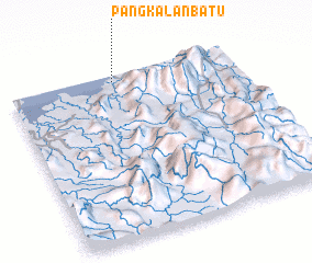 3d view of Pangkalan Batu