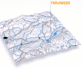 3d view of Yanjiagou