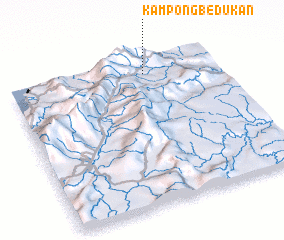 3d view of Kampong Bedukan