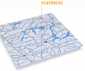 3d view of Flat Rocks