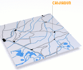 3d view of Caijiadun