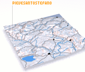 3d view of Pieve Santo Stefano