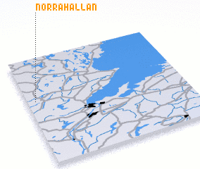 3d view of Norra Hällan