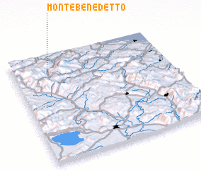 3d view of Monte Benedetto