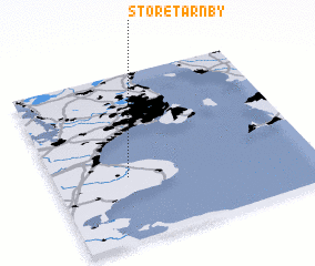 3d view of Store Tårnby