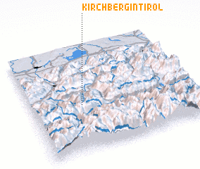 3d view of Kirchberg in Tirol