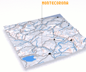 3d view of Monte Corona