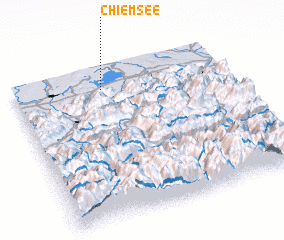 3d view of Chiemsee