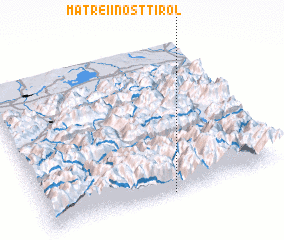 3d view of Matrei in Osttirol