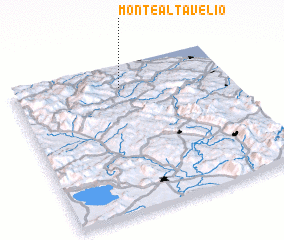 3d view of Monte Altavelio