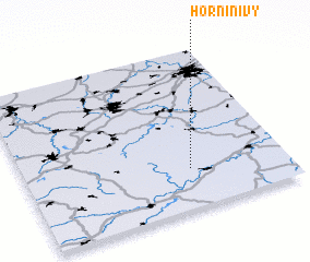 3d view of Horní Nivy