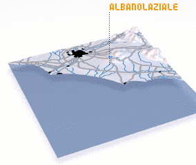 3d view of Albano Laziale