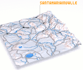 3d view of Santa Maria in Valle