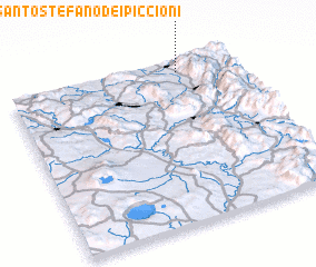 3d view of Santo Stefano dei Piccioni