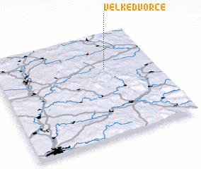 3d view of Velké Dvorce