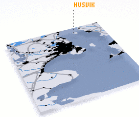 3d view of Husvik