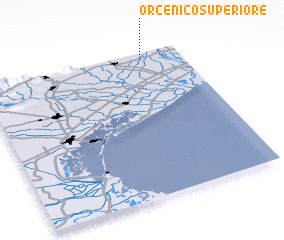 3d view of Orcenico Superiore