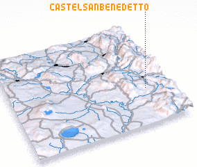 3d view of Castel San Benedetto