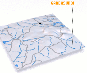 3d view of Ganda-Sundi