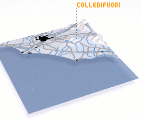 3d view of Colle di Fuori