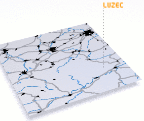 3d view of Lužec