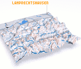 3d view of Lamprechtshausen