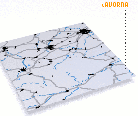 3d view of Javorná