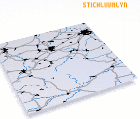 3d view of Stichlŭv Mlýn