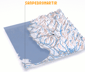 3d view of San Pedro Martir