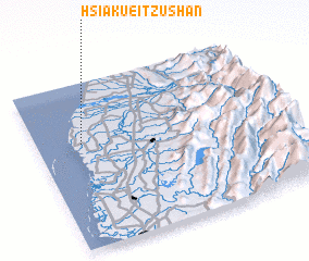 3d view of Hsia-kuei-tzu-shan