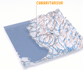 3d view of Cabaritan Sur