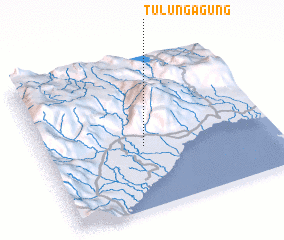 3d view of Tulungagung