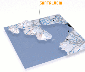 3d view of Santa Lucia