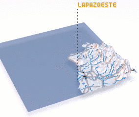 3d view of La Paz Oeste