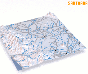 3d view of Santa Ana