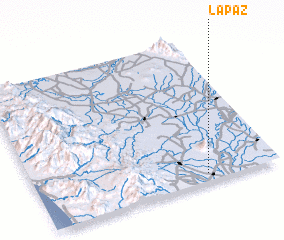 3d view of La Paz