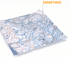 3d view of San Antonio