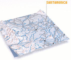 3d view of Santa Monica