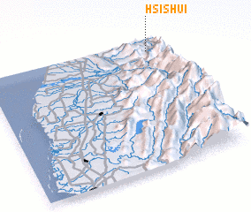 3d view of Hsi-shui