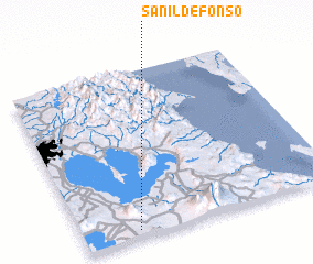 3d view of San Ildefonso