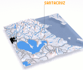 3d view of Santa Cruz