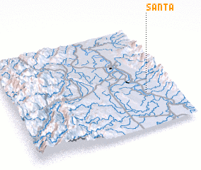 3d view of Santa