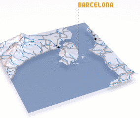 3d view of Barcelona