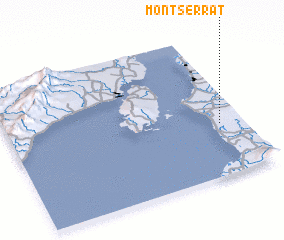 3d view of Montserrat