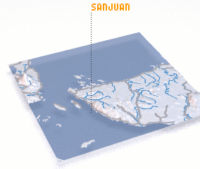 3d view of San Juan