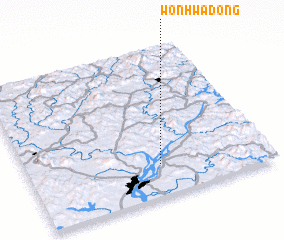 3d view of Wŏnhwa-dong