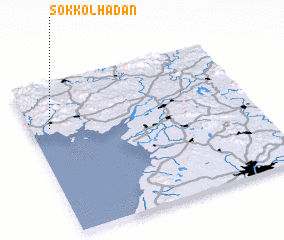 3d view of Sŏkkol-Hadan