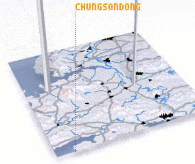 3d view of Chungsŏn-dong